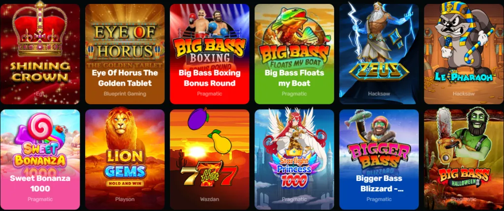 Games at Wino Casino