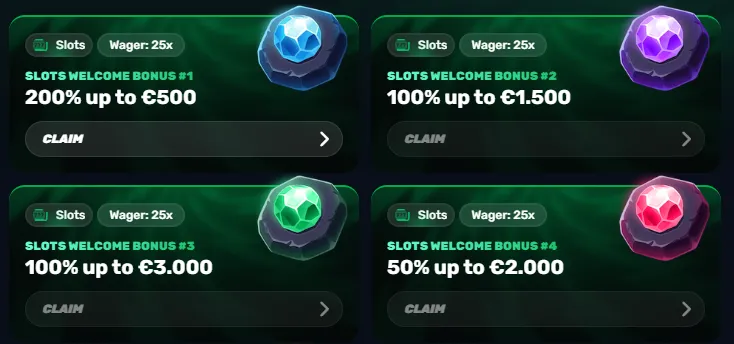 Bonuses at Wino Casino